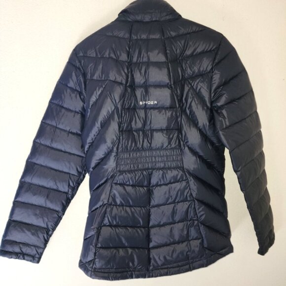 Spyder Syrround Womens Waterproof Black Down Winter Puffer Jacket Sz Medium - Picture 2 of 7